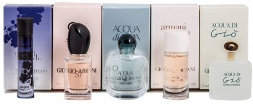 Buy Giorgio Armani Miniature Set Pocket Size Eau De Toilette 25 Ml