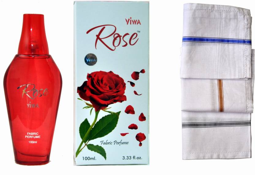 Buy Viwa Floral Rose Perfume 100ml 3 Men Cotton Handkerchiefs Eau