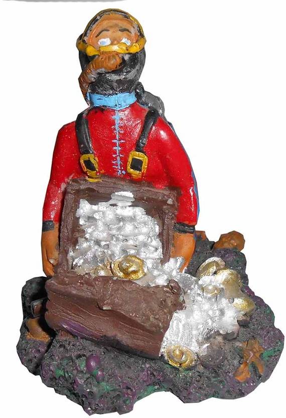 Taiyo Ba 003 Scuba Diver Coral For Aquarium Decoration Ceramic