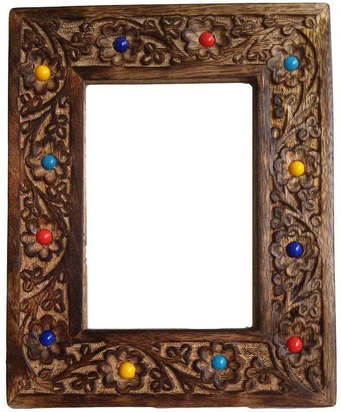 Craftatoz crafted wooden photo frame 6 inch handcrafted Craftatoz