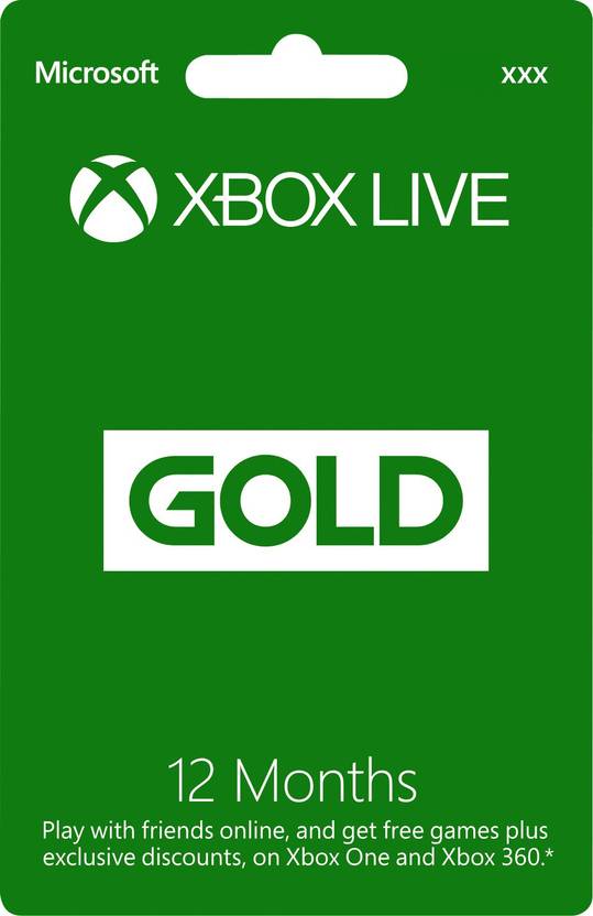 Xbox Live 12 Month Gold Membership Card Price in India Buy Xbox Live
