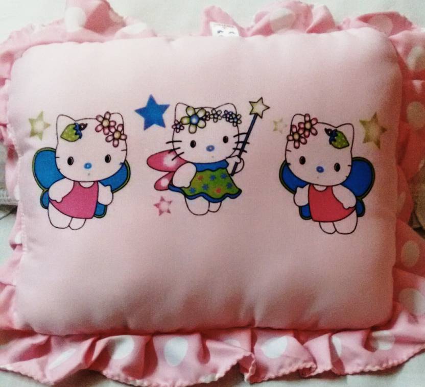 Tinnycare Hello Kitty Print Pink Polka Dotts 4 Sided Frills Bed