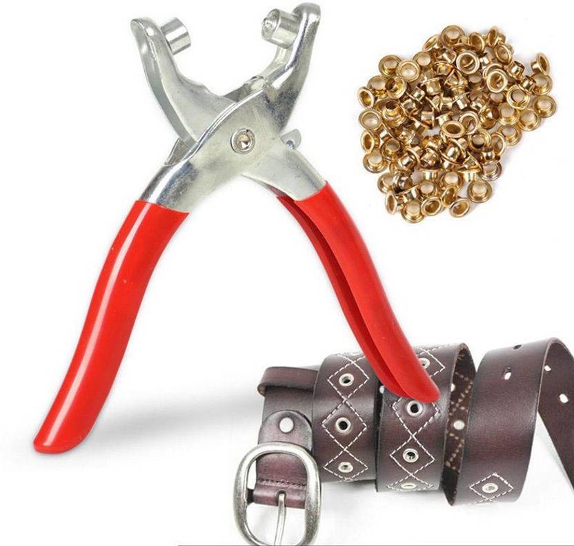 DIY Crafts 100pcs Eyelets Revolving Punch Eyelet Plier Hole Heavy Belt