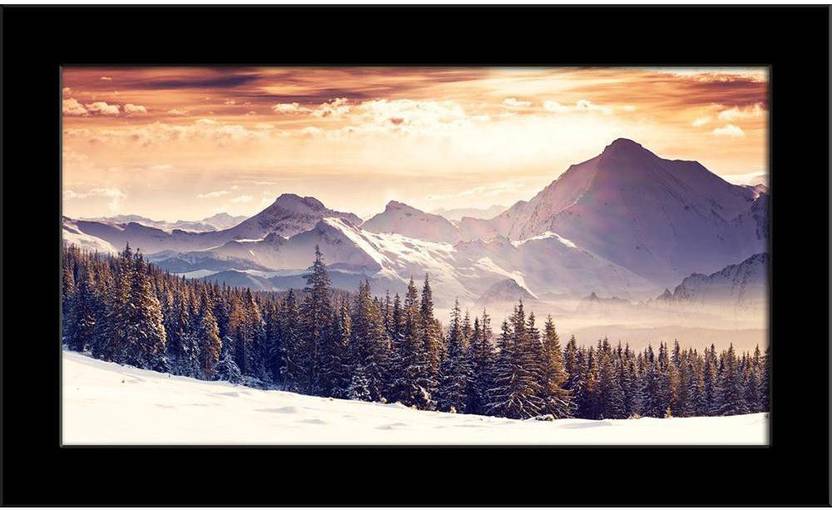 Winter Landscape Austria Europe Framed Art Print Canvas Art