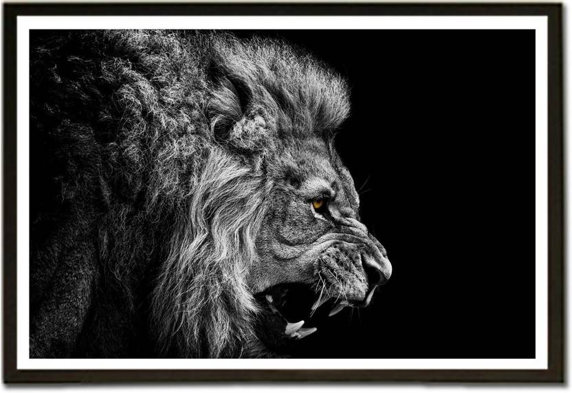 Lion Roar Paper Print Animals Posters In India Buy Art