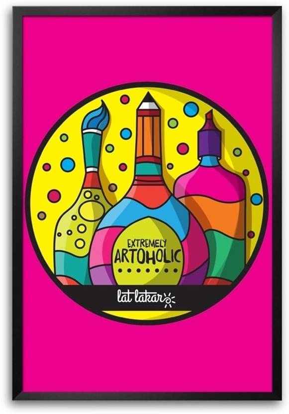 Lat Lakar Extremely Artoholic Photographic Paper Lat Lakar posters Abstract posters in India