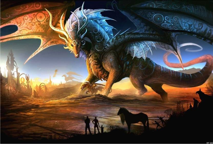 Regent Dragon City Poster Paper Print Abstract Posters In
