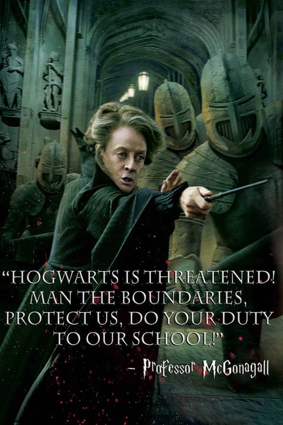 Professor McGonagall Harry Potter Deathly Hallows Quote Paper Print