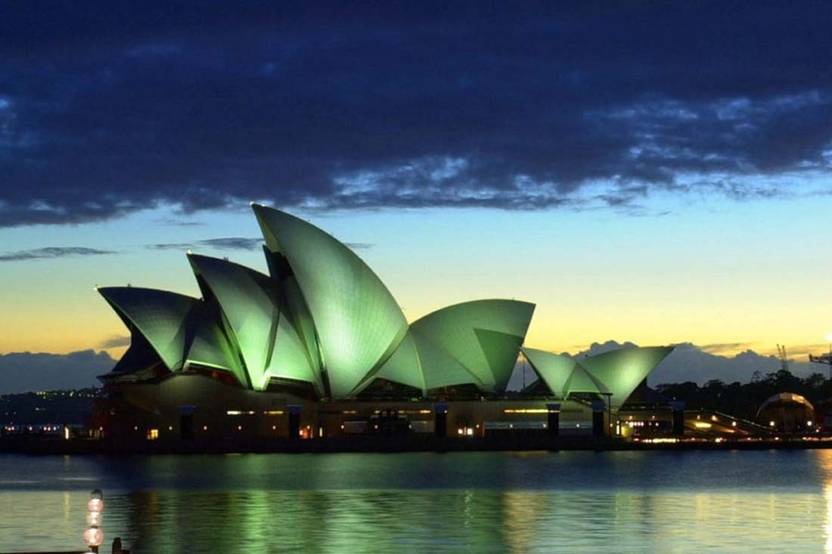 Sydney Opera House View S P1273 By Spoilt Paper Print Decorative