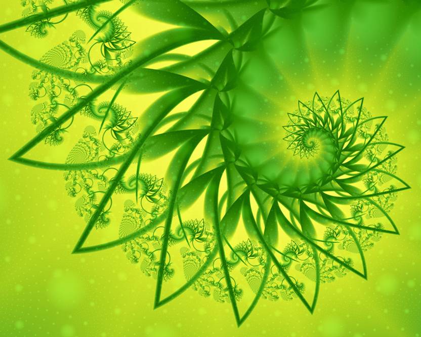 Fractal Greenery Canvas Art Pixtopper Artist Community
