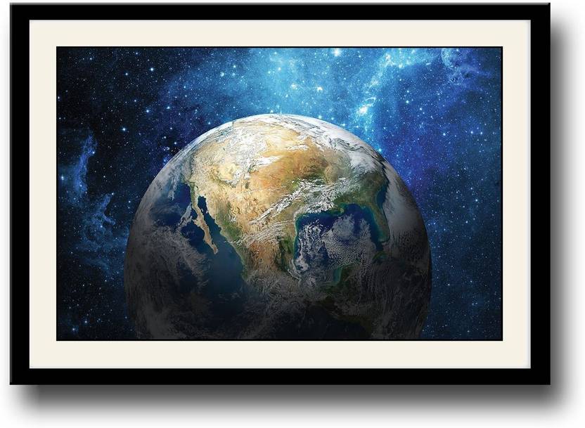 Earth Space View Fine Art Print