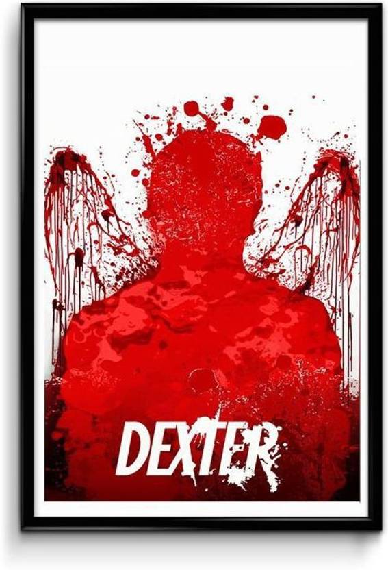 Dexter Blood Spatter Paper Print - Music, Personalities, Abstract