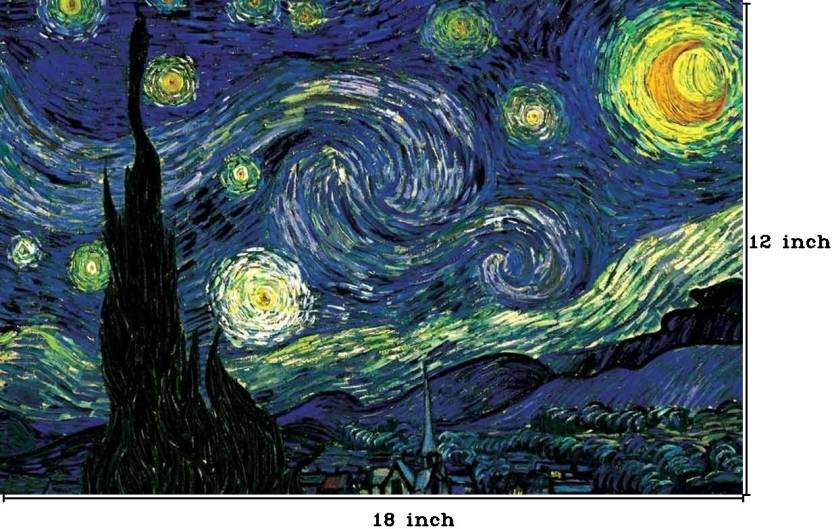 Starry Night by Vincent van Gogh Fine Art Print - Vincent van Gogh
