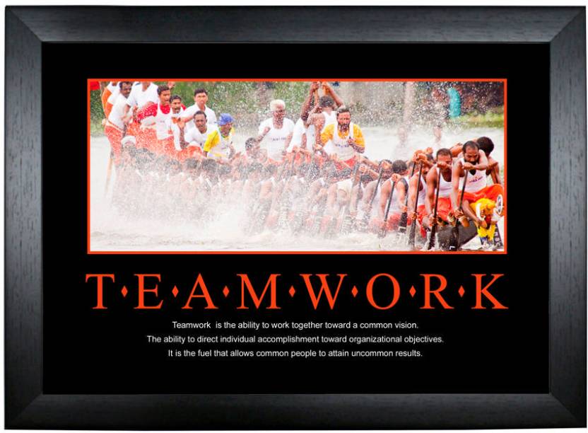 Team Work - Motivational Poster Photographic Paper - Quotes ...