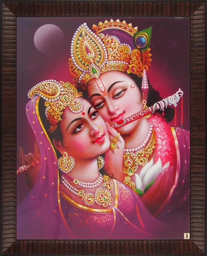 Lord Krishna / Radha Krishna Poster Paper Print Art & Paintings
