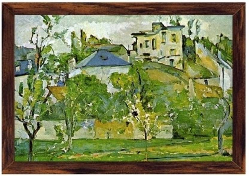 Fruit Garden In Pontoise Canvas Art Paul Cezanne Posters Art