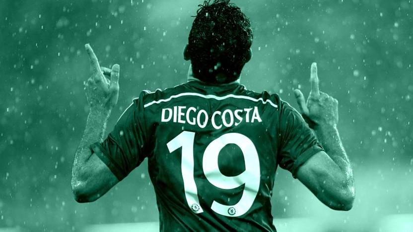 Chelsea F C Diego Costa Art Poster Paper Print Shoping