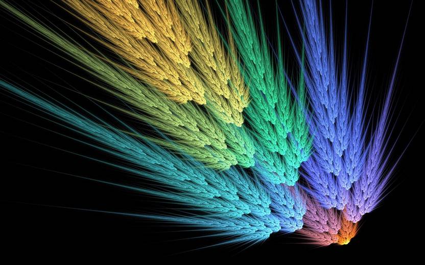 Multicolor Fractals 3d Abstract On Fine Art Paper Hd