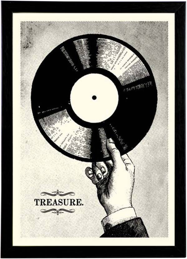 Vintage Wall Decor Framed Wall Art Poster Photographic Paper Pop