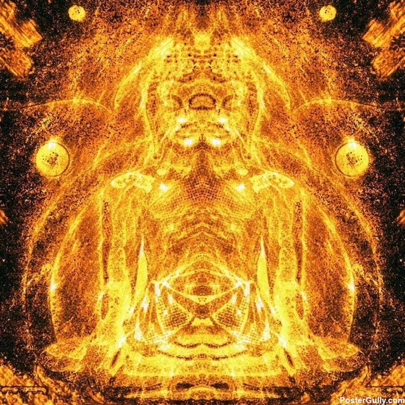 Buddha Lighting Artwork Artist Val Resh Photographic Paper Gaming