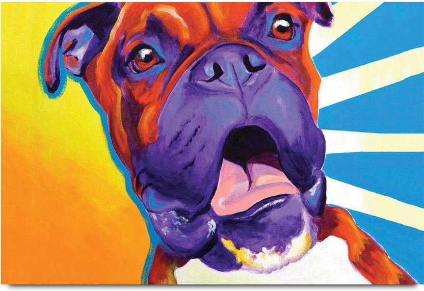 Abstract Dog A Paper Print Animals Abstract Nature