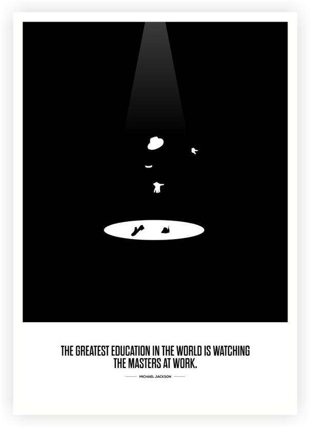 Michael Jackson American Singer Minimalist Quotes Typography