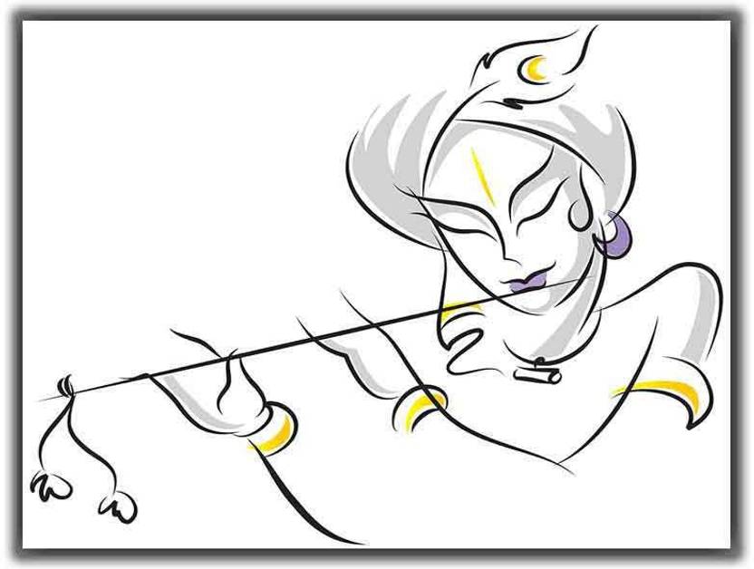 Shri Krishna Drawing Picture