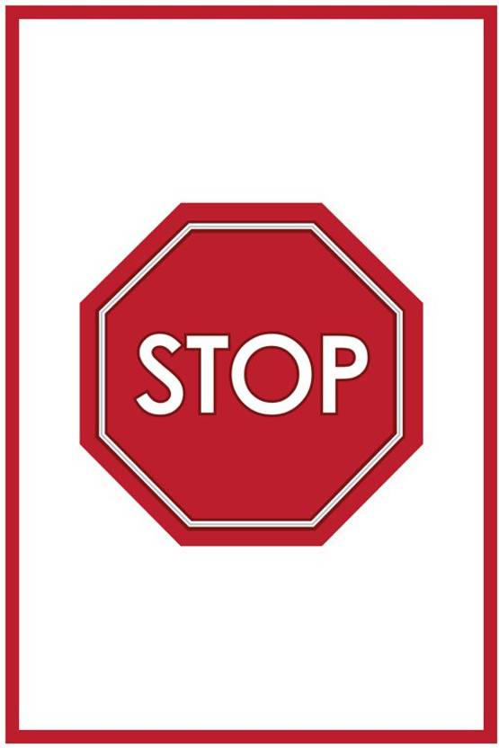 athah poster stop sign paper print humor posters in india buy art