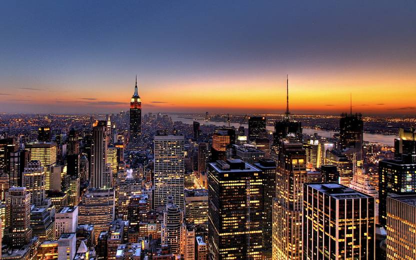 New York Skyline Wallpaper Print On Fine Art Paper Hd Quality Fine