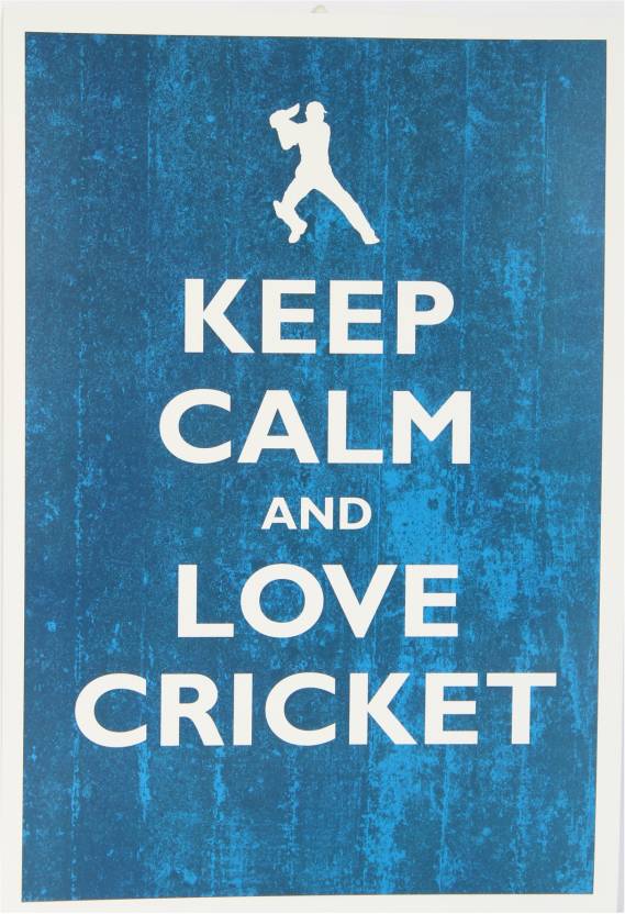 Keep Calm and Love Cricket Paper Print - Sports posters in ...