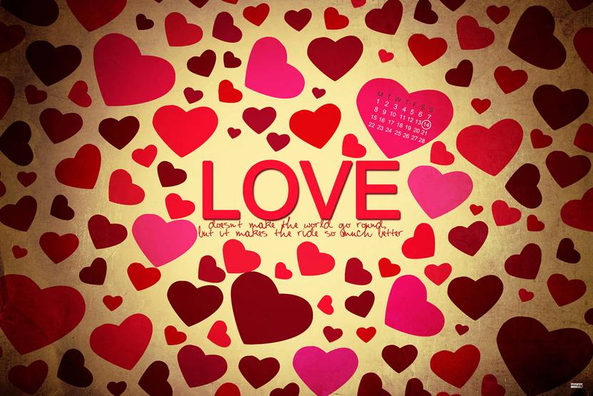 Love The World Paper Print Abstract Posters In India Buy