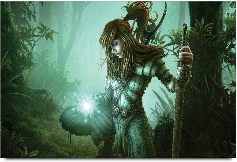 Amy 3d Beautiful Fantasy Warrior Girl 3d Poster Movies