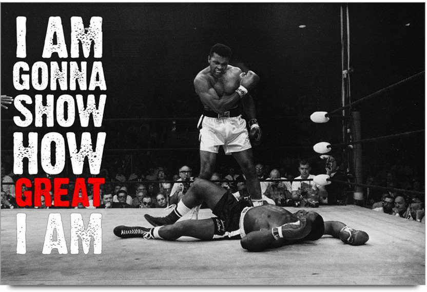 3 x Muhammad Ali Boxing Digital Art Posters A3 Size