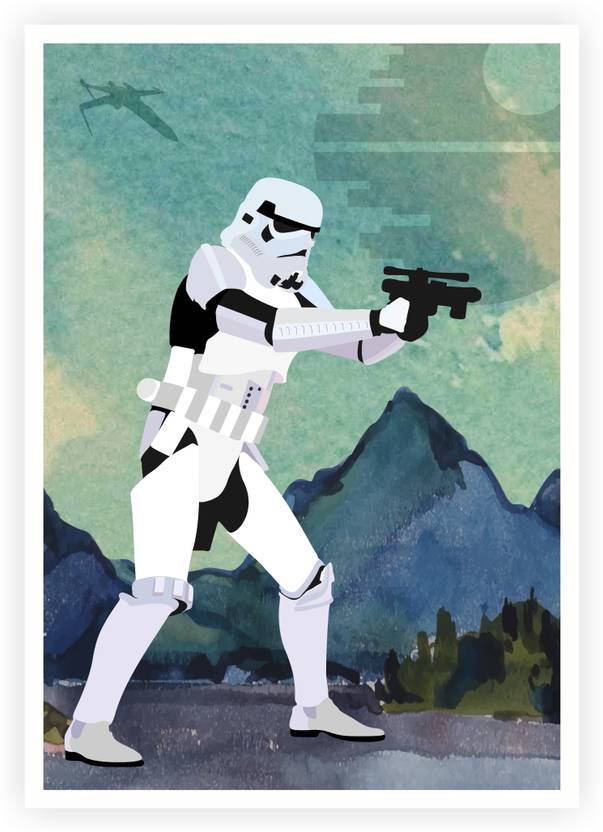 Stormtrooper Star Wars Character Paper Print Quotes