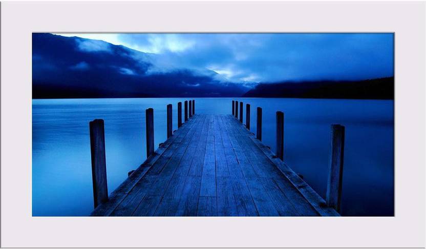 Tranquil Lake With Jetty Nelson Lakes New Zealand South