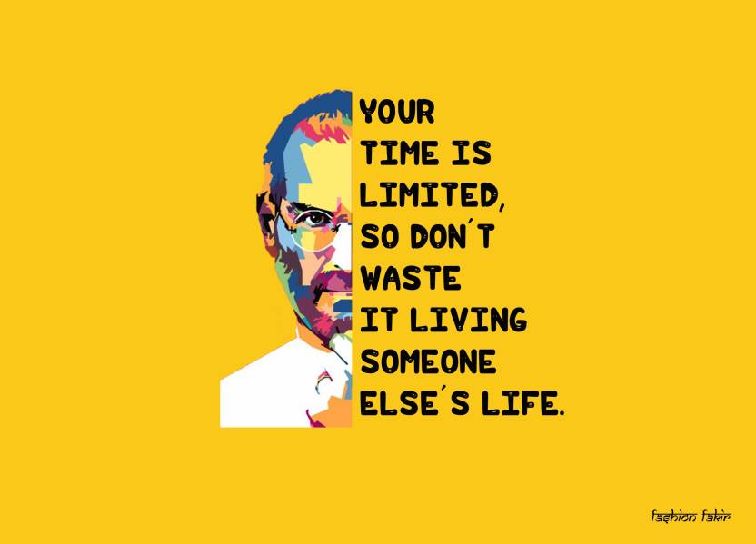 Steve Jobs Motivational Qutoes Paper Print Quotes Motivation