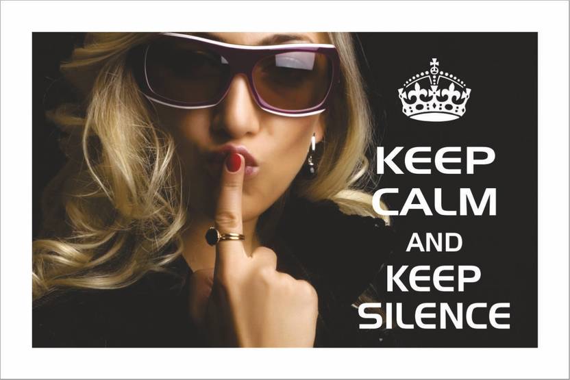 Keep Silence Photographic Paper Quotes Motivation
