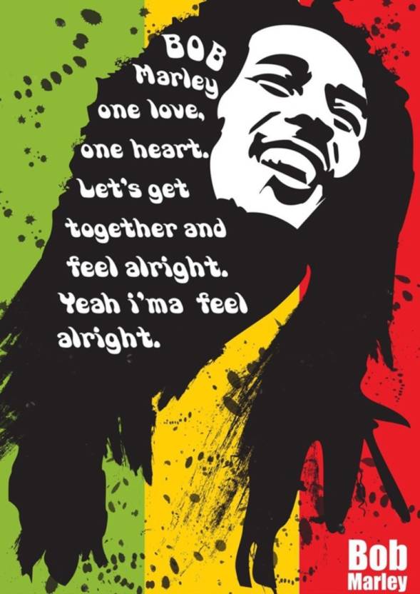 Eureka Designs Poster Bob Marley One Love Paper Print