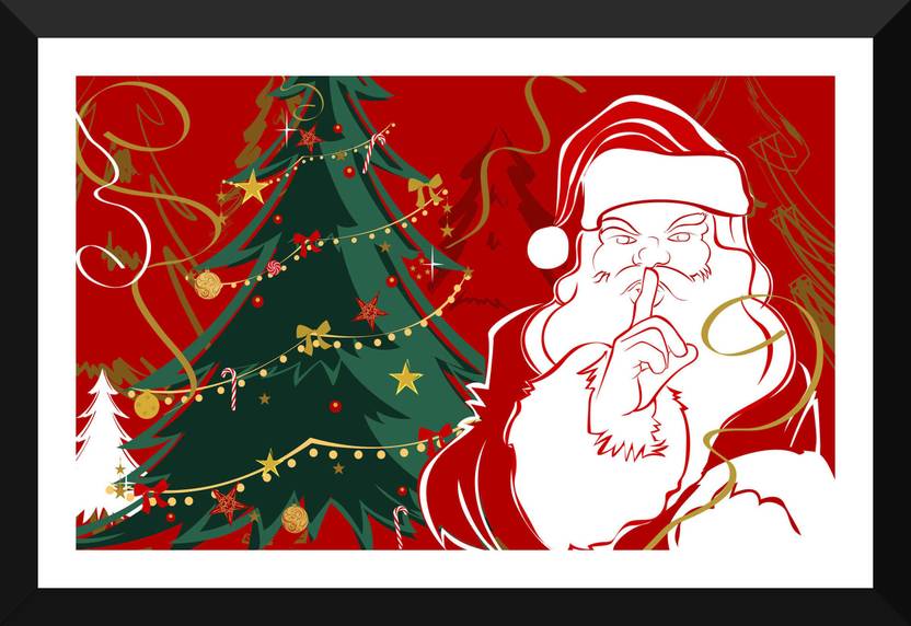 Tallenge Art Secret Santa 2 Medium Size Ready To Tallenge Art Secret Santa 2 Medium Size Ready To Hang Framed Digital Print On Photographic Paper 18 Inch X 11