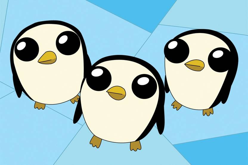 Adventure Time Gunter Paper Print Animation Cartoons