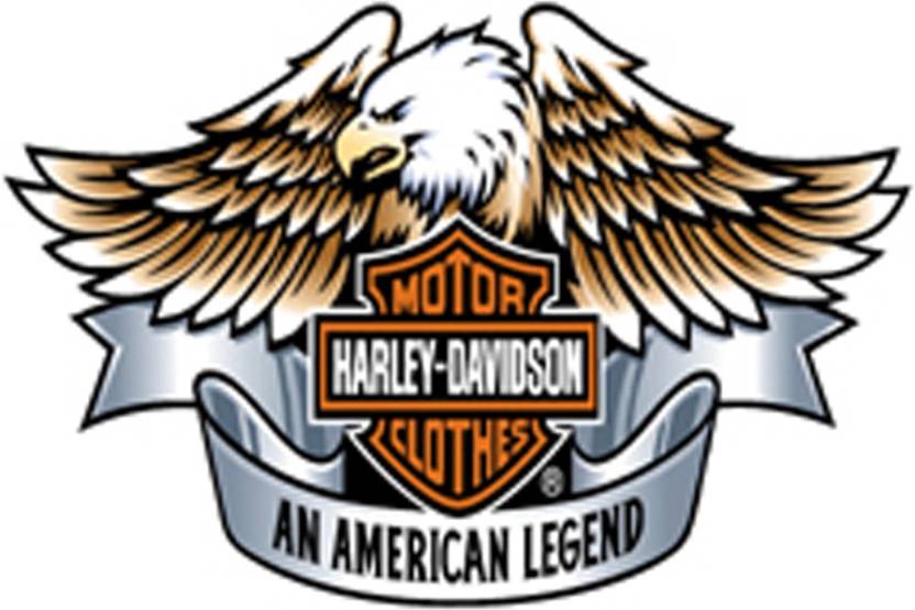 Srg India Harley Davidson Logo Eagle Wings Poster (12X18 Inch) Paper Print - Sports posters in