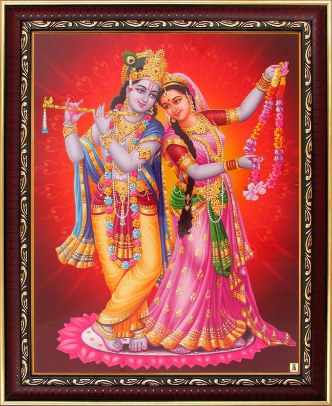 lord krishna radha krishna poster paper print art paintings