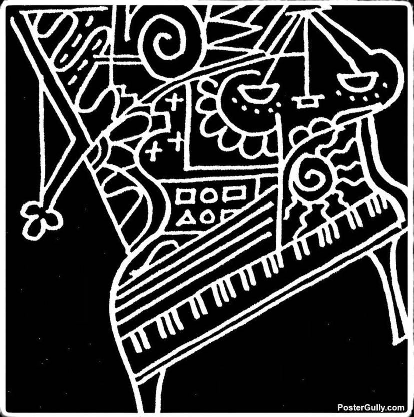 ananyadesigns wall poster piano artwork artist meghnanimous