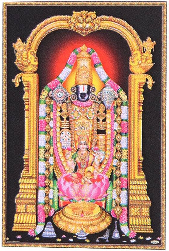 Tirupati Balaji And Laxmi Unframed Poster Big Paper Print - Religious ...