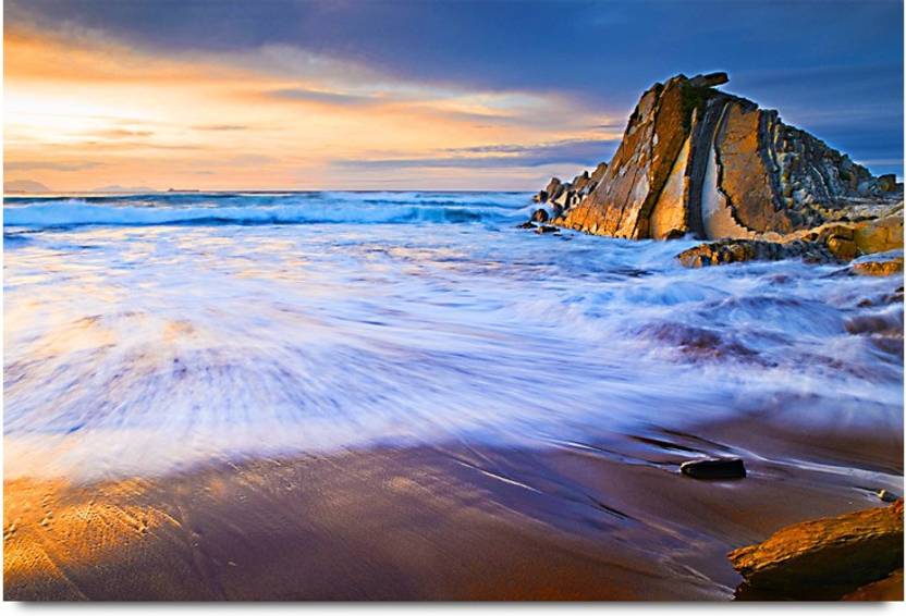 Sunset Ocean Nature Paper Print Nature Posters In India