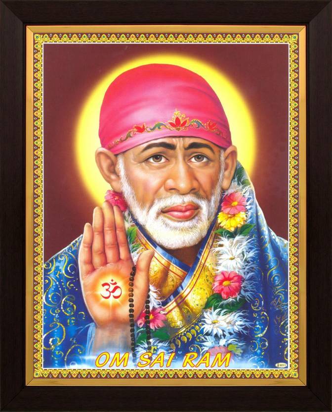 Sai Baba / Saibaba Poster Paper Print Art & Paintings, Religious