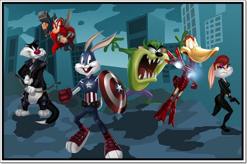 Looney Tunes Characters Poster Paper Print Animation Cartoons