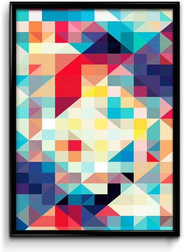 abstract geometric art canvas