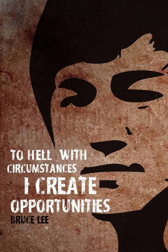 Bruce Lee Quote Paper Print Quotes Motivation Posters In