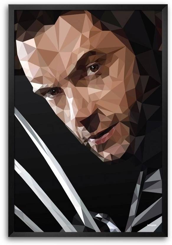Abhishek Aggarwal Wolverine Low Poly Art Paper Print